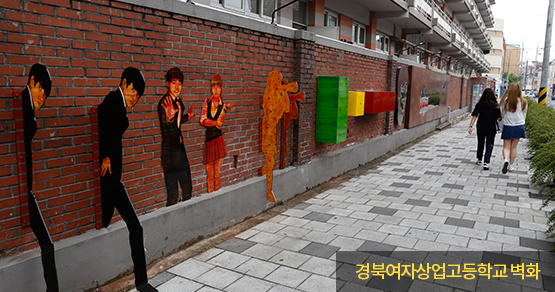 경북여자상업고등학교 벽화